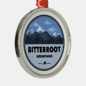 Bitterroot Mountains Camping Ornament Aus Metall (Rechts)