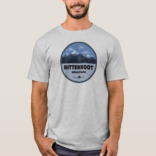 Bitterroot Mountains Camping T-Shirt (Vorderseite)