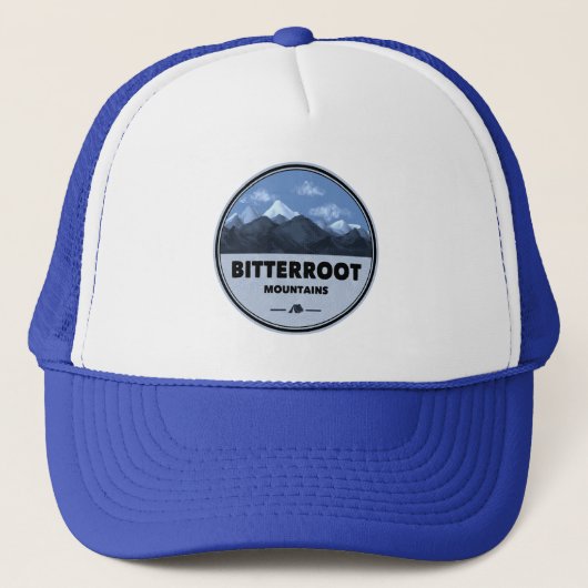 Bitterroot Mountains Camping Truckerkappe (Vorderseite)