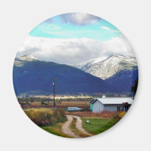 Bitterroot Mountains Eltern Bauernhof Magnet