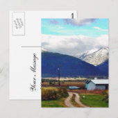 Bitterroot Mountains Eltern Bauernhof Postkarte (Vorne/Hinten)