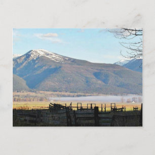 Bitterroot Mountains Felder Postkarte