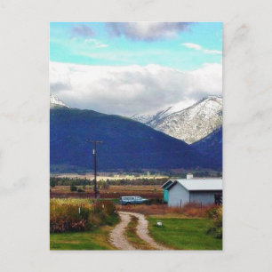 Bitterroot Mountains Parent Farm Postkarte