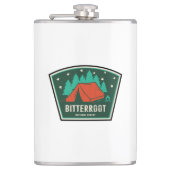 Bitterroot National Forest Camping Flachmann (Vorderseite)