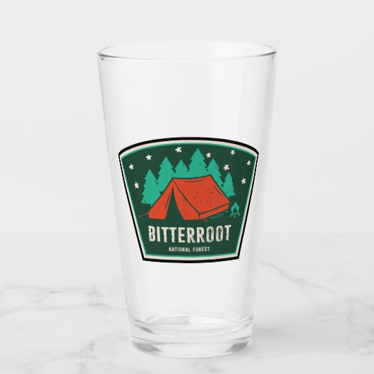 Bitterroot National Forest Camping Glas (Vorderseite)