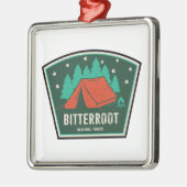 Bitterroot National Forest Camping Ornament Aus Metall (Links)