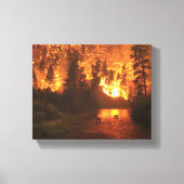 Bitterroot National Park Forest Fire Leinwanddruck (Vorderseite)