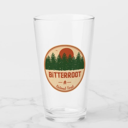 Bitterroot-Nationalwald Glas (Vorderseite)