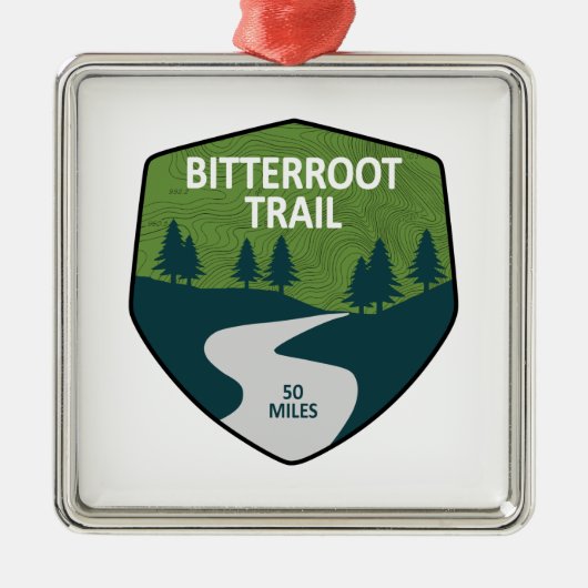 Bitterroot Trail Ornament Aus Metall (Vorne)