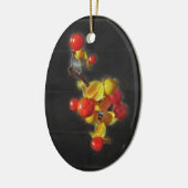 Bittersüße Berries - Herbstschönheit Keramikornament (Links)