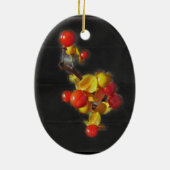 Bittersüße Berries - Herbstschönheit Keramikornament (Hinten)