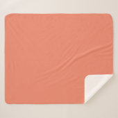 Bittersüße einfarbige Farbe Sherpadecke (Vorderseite (Horizontal))