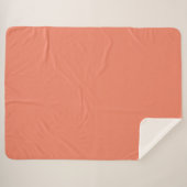 Bittersüße einfarbige Farbe Sherpadecke (Vorderseite (Horizontal))