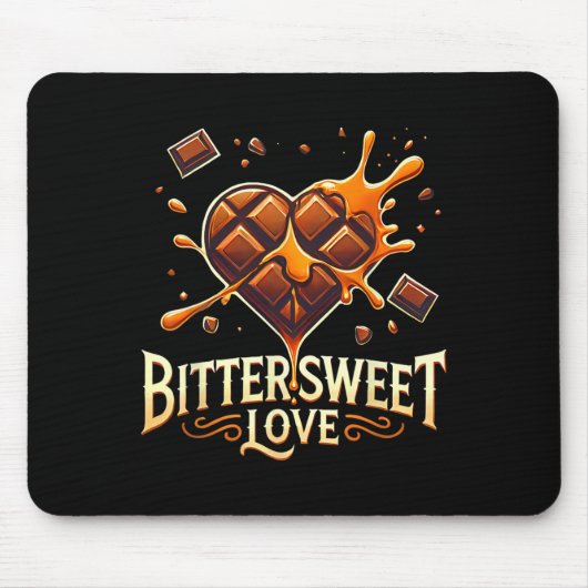 Bittersüße Liebe Schokolade Valentingeschenke für Mousepad (Vorne)