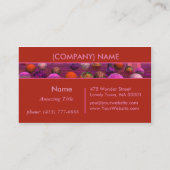 Bittersüße Meinung, BronzehimbeerAhornbaum Visitenkarte (Rückseite)