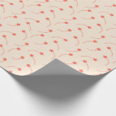 Bittersüße Orange Shooting Stars Geschenkpapier (Ecke)