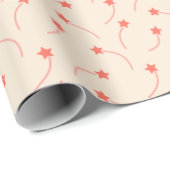 Bittersüße Orange Shooting Stars Geschenkpapier (Rolleneckpunkt)