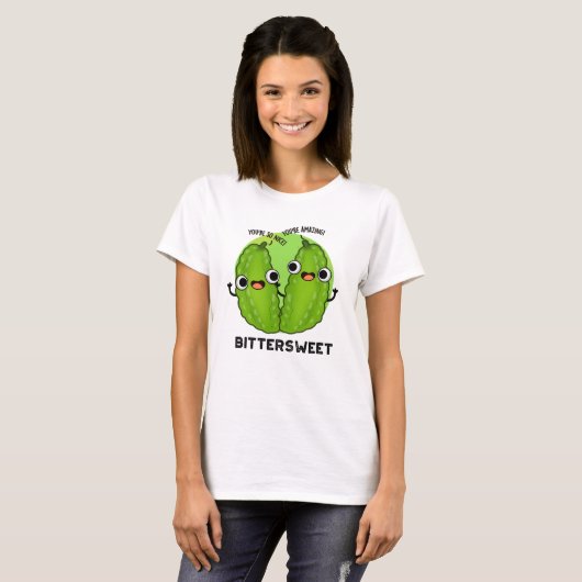Bittersweet Funny Bitter Gourd Pub T-Shirt (Vorne ganz)