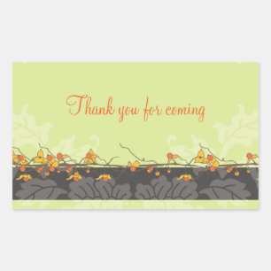 Bittersweet Shower Favor Tag Rechteckiger Aufkleber