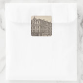 Bitting Brothers in Kansas Quadratischer Aufkleber (Tasche)