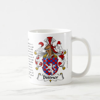 Bittner, der Ursprung, die Bedeutung und das Kaffeetasse