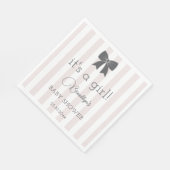 Bitty Bow Es ist eine Mädchen-Babydusche Serviette (Ecke)