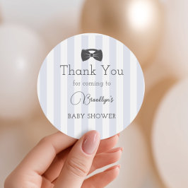 Bitty Bow Oh Boy Baby Dusche Danke Runder Aufkleber