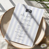 Bitty Bow Oh Boy Baby Dusche Einladung