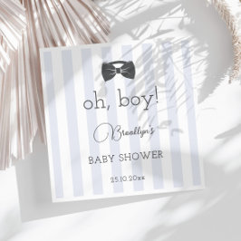 Bitty Bow Oh Boy Baby Dusche Serviette