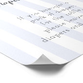 Bitty Bow Oh Boy Baby Dusche Windeln Schild (Ecke)