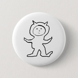 Bitty Ear Kids Jammies Design Button