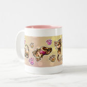 BittyKitty Zweifarbige Tasse (Vorderseite Links)