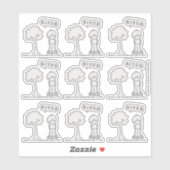 BITUB (Glauben an das Unglaubliche) Aufkleber (Blatt)