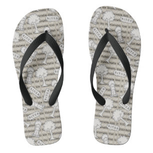BITUB-Muster (Glauben an das Unglaubliche) Badesandalen