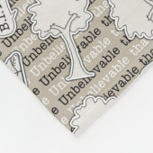 BITUB-Muster (Glauben an das Unglaubliche) Fleecedecke (Ecke)