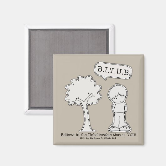 BITUB-Muster (Glauben an das Unglaubliche) Magnet (Vorderseite/Rückseite)