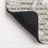 BITUB-Muster (Glauben an das Unglaubliche) Mousepad (Ecke)