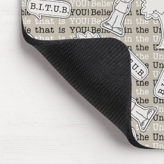 BITUB-Muster (Glauben an das Unglaubliche) Mousepad (Ecke)
