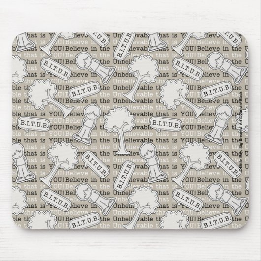 BITUB-Muster (Glauben an das Unglaubliche) Mousepad (Vorne)
