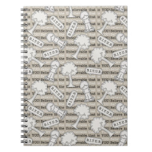 BITUB-Muster (Glauben an das Unglaubliche) Notizblock