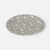 BITUB-Muster (Glauben an das Unglaubliche) Pappteller (Schrägansicht)