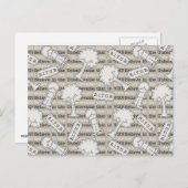 BITUB-Muster (Glauben an das Unglaubliche) Postkarte (Vorne/Hinten)