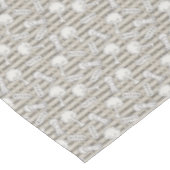 BITUB Muster (Glauben an das Unglaubliche) Tan Tischdecke (Schrägansicht)