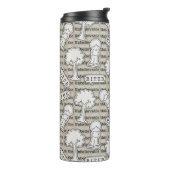 BITUB-Muster (Glauben an das Unglaubliche) Thermosbecher (Nach links gedreht)