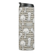 BITUB-Muster (Glauben an das Unglaubliche) Thermosbecher (Nach rechts gedreht)