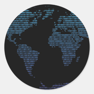 Bitübersicht Runder Aufkleber