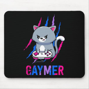 Biual Gaymer Geek Pride Lgbt Video Game Lovers Gif Mousepad