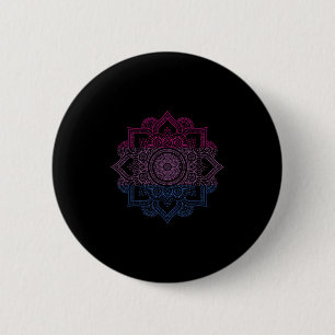 Biual Lgbt Mandala Bi Pride Biuality LGBT Support Button