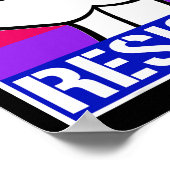 Biual Pride Resist Parade Party Lgbtq Flag Geschen Poster (Ecke)