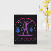 Biual Pride Subtle Snowboarden Winter Außenbereich Karte (Gelbe Blume)